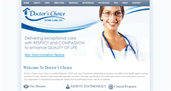Desktop Screenshot of doctorschoicefl.com